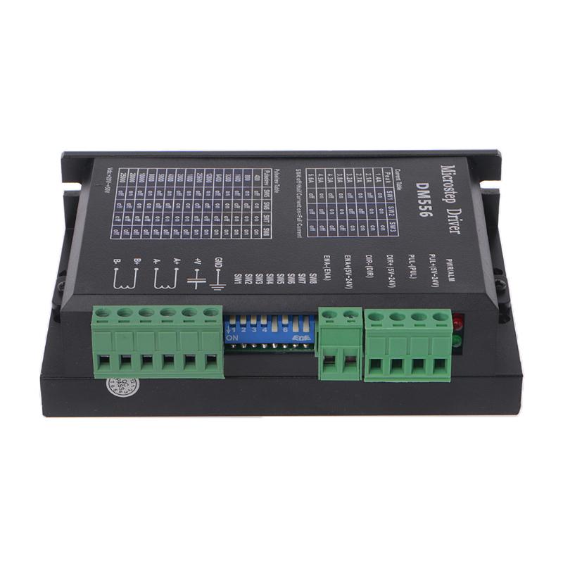 DM556 2-Phase axes Pas à Pas Moteur Conducteur 42//57 Stepping Motor Controller 24V-50V
