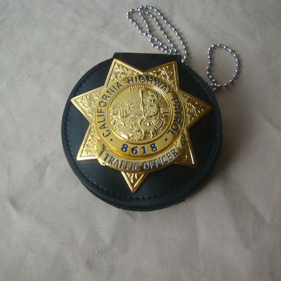 

Значок Сан-Франциско, США, Значок капитана Лас-Вегаса, Металлический значок, Значок в кожаном футляре