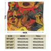 Forsaken Jason Knitted Blanket Flannel Super Warm Throw Blankets for Outdoor Travel Bedspread