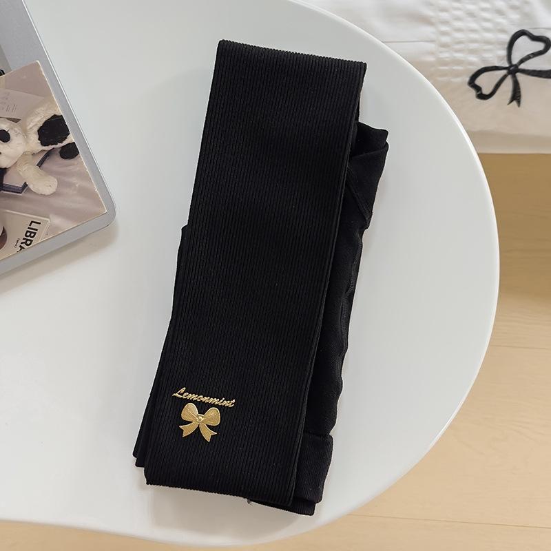 Herbst Retro Schleife Kind Atmungsaktiv Weich Strumpfhose Prinzessin Mädchen Leggings Baby Kinder Strumpf Warm Baumwolle Strumpfhose