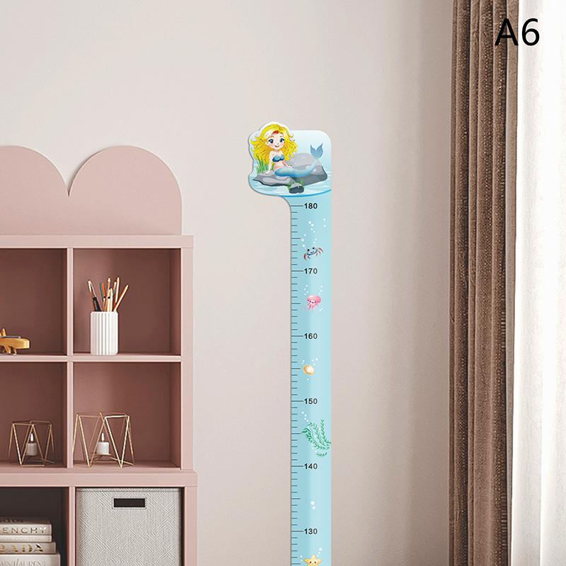 Cartoon Animals Height Measure Wall Sticker Dinosaur  For Kids Room Nursery Child Growth Ruler Growth Chart