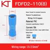KT Keshitong FDFD2-110-187-250 Fully Insulated Female Crimp Connector Terminals (1000 Pcs)