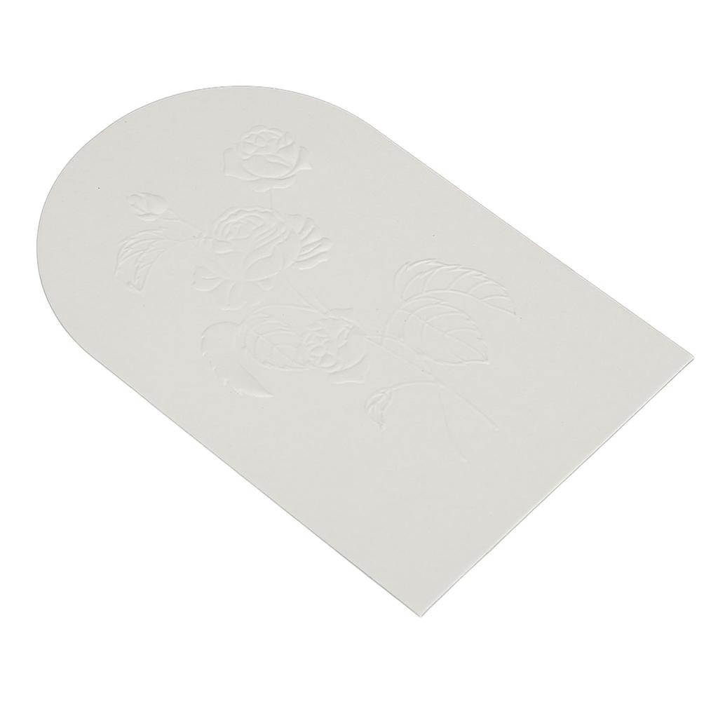 50pcs Perfume Test Paper Disposable Flower Pattern Scent Classification Essential Oil Testing Strips White