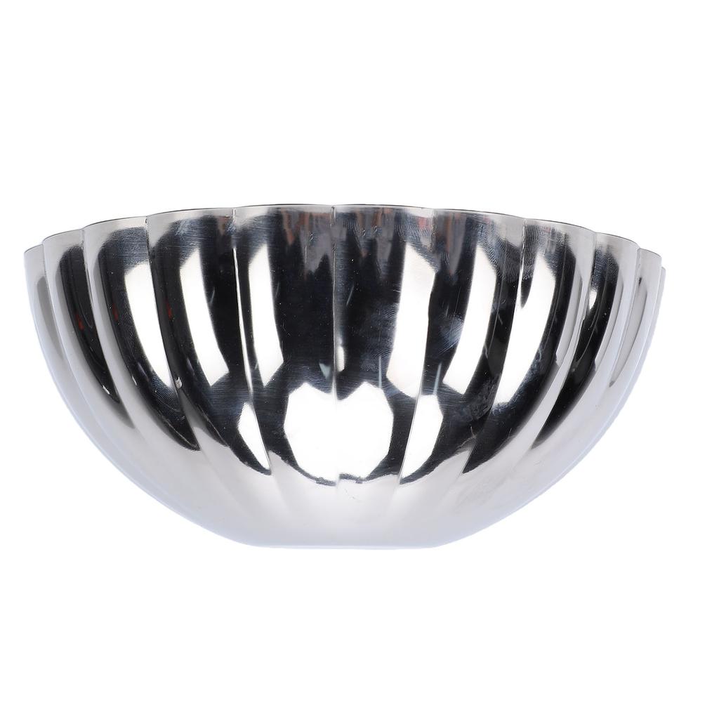 Stainless Steel Serving Bowl Silver Tableware Salad Fruit Bowl Multipurpose for Family Gatherings Casual Parties