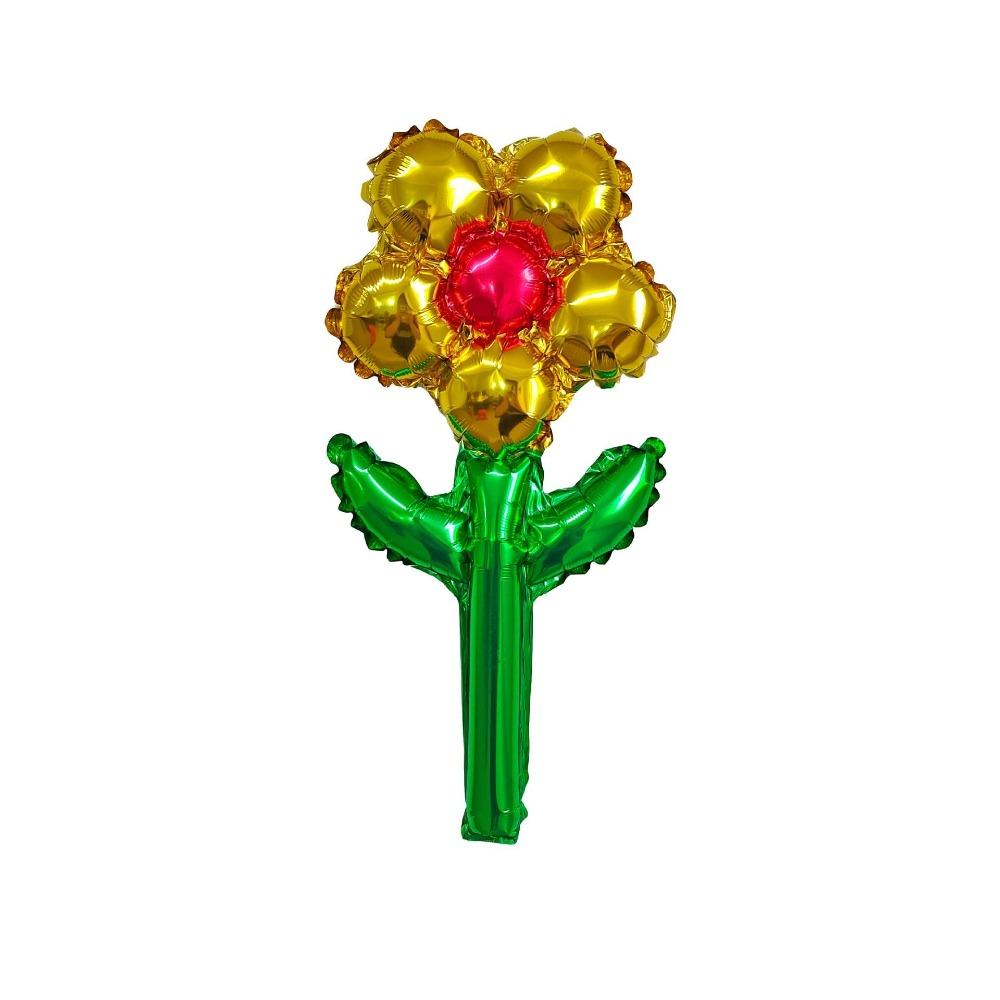 10pcs Romantic Daisy Rose Flower Balloon Colorful Five Petal Flower Balloon  Valentine’s Day Gift