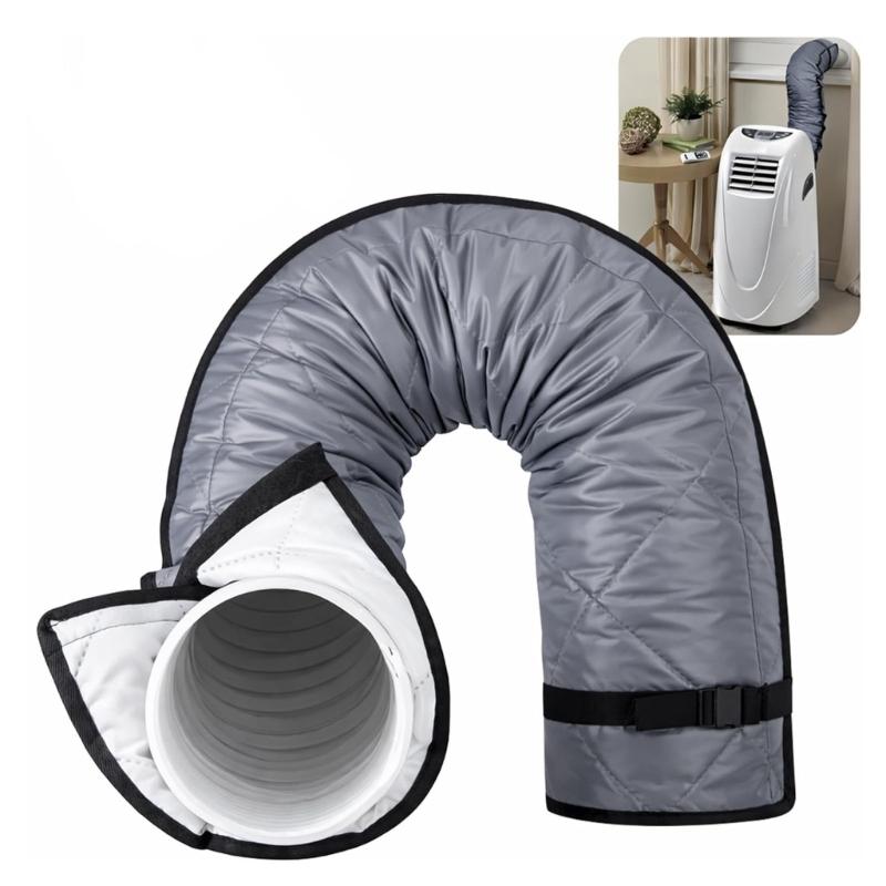 Portable Air Conditioner Hose Cover, Fabric Insulation Sleeve for Bedroom Hose Zone and Indoor Room Comfort Use
