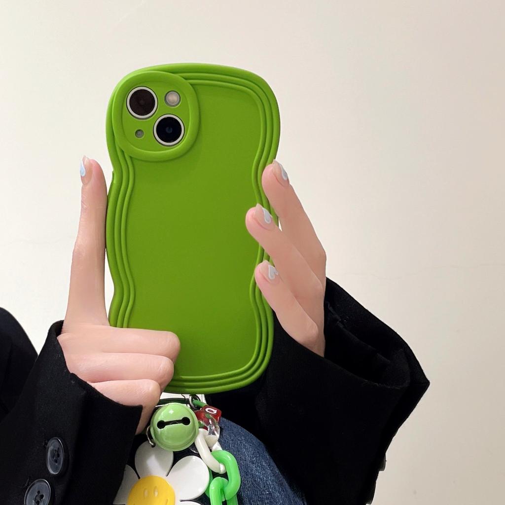 ins smiley face flower for iPhone13 Pro max pendant pendant Apple 16 mobile phone case 15 wavy edge 14