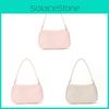 Bolso de Hombro de Color Sólido con Bolsillo con Cremallera Para Uso Diario Casual