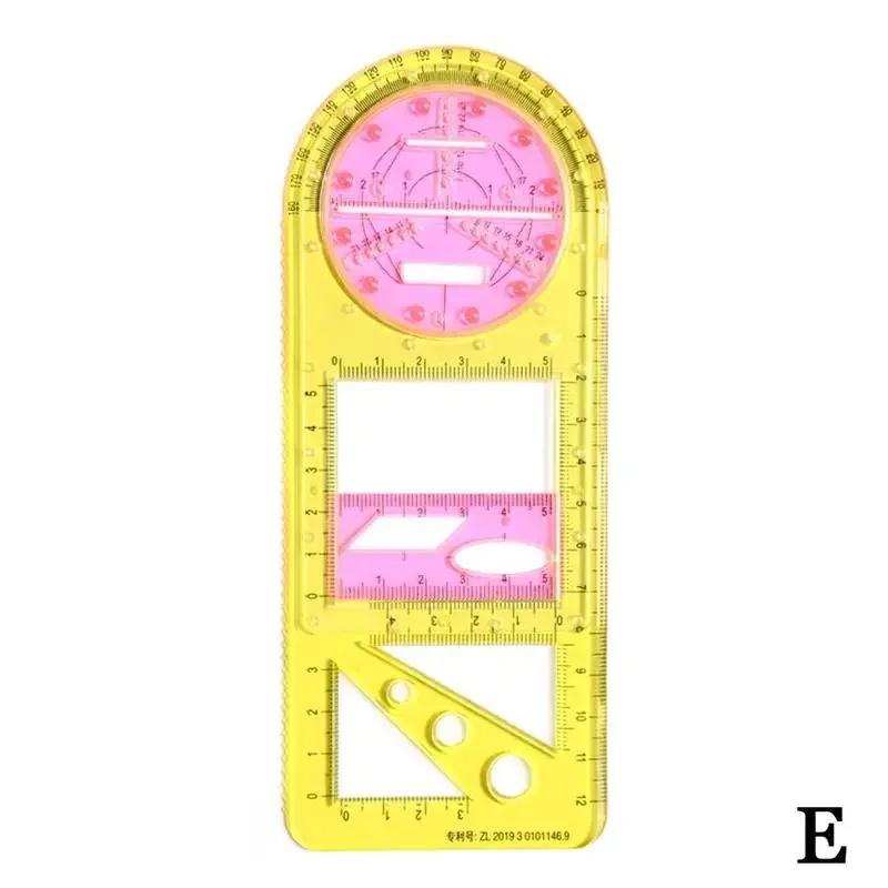 Pentru școală, multifuncțională, activități de școală primară, pentru desen, riglă geometrică, riglă triunghiulară, busolă, raportor, instrument de măsurare