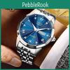 Lige Fashion New Watch Mens Luxury Business Quartz Watch Stainless Steel Waterproof Watch Night Glow Date Chronometer Watch