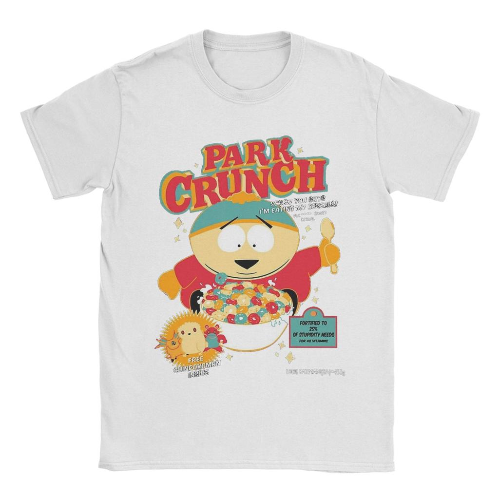 Souths Parks T-Shirt Beach Cart Crunch Hip Hop T Shirts Couple Pure Cotton O Neck Top Tees Short Sleeve Vintage Tshirt