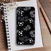 Fire Football Soccer Ball  Phone Case For Samsung Galaxy A73,A21s,A22,A31,A52,A53,A71,A41Soft Black Shell