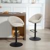 Bar Stools Set of 2 Swivel Bar Chair with Armrests and Backrest for Kitchen