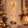 DIY LED Christmas Decorations 2026 Santa Claus Hat Hanging Ornament Decor Xmas Outdoor Ornament Home Decor Navidad Gift