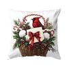 Christmas Series Flowers Pillowcase Printed Polyester 45X45Cm Throw Pillowcover Decorative Sofa Cushion Pillowslip Home Decor