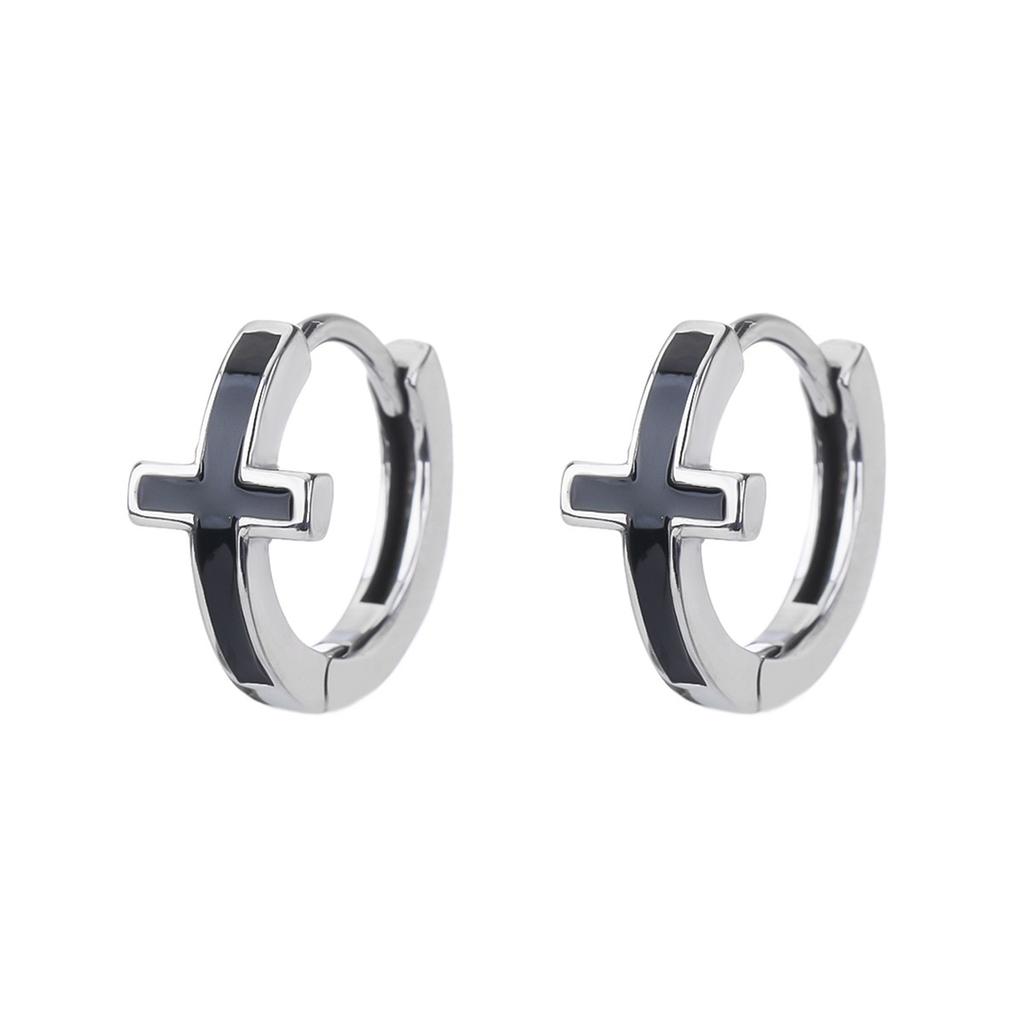 2 Stück/1 Paar Herrenohrringe Einzigartiges Design Kleine Creolen für Damen Edelstahl Vintage Farbe Punk Gothic Trend Schmuck