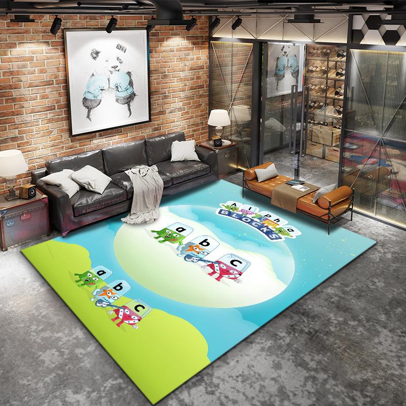 Alphablocks Carpet Rug for Living Room Bedroom Home Sofa Decoration,Kids play Nonslip Floor Mat