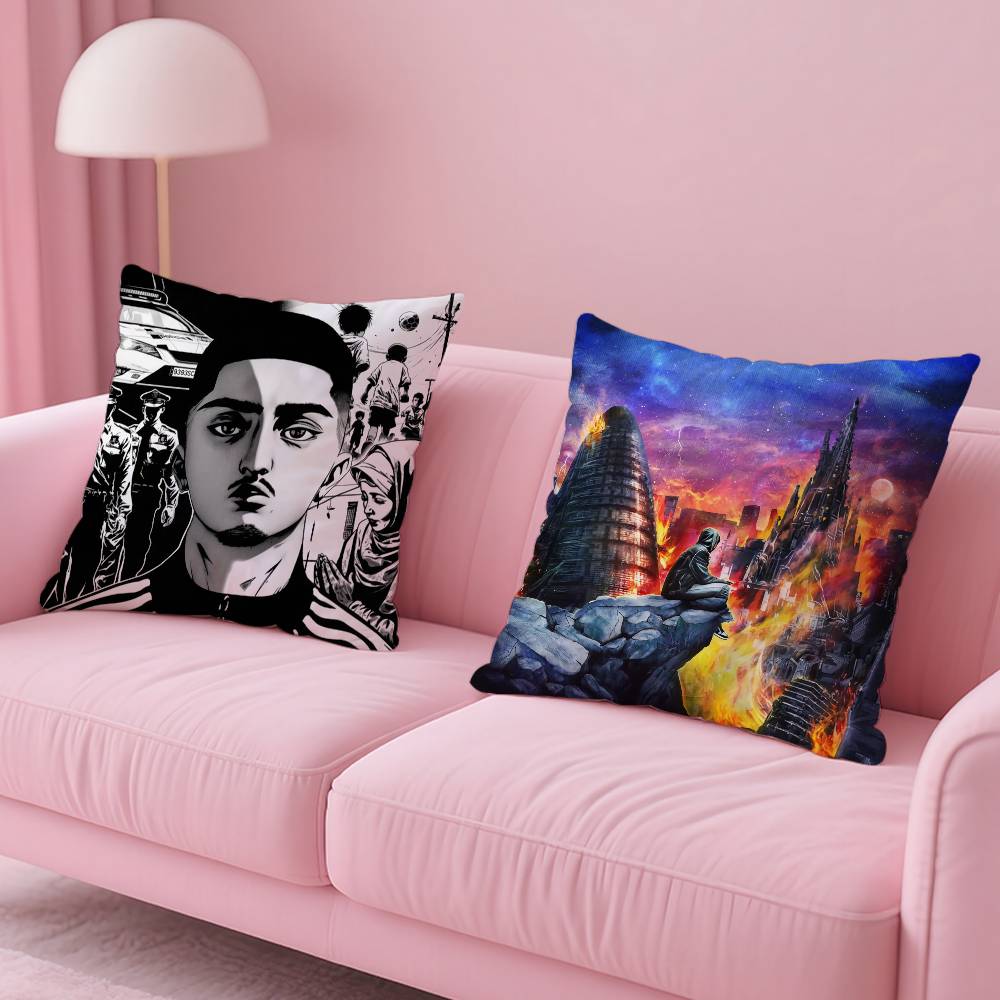 Rapper B-BENY JR Pillow Case Pattern Printed Pillowcase For Living Room Sofa Cushion Cover & Bedroom Decor