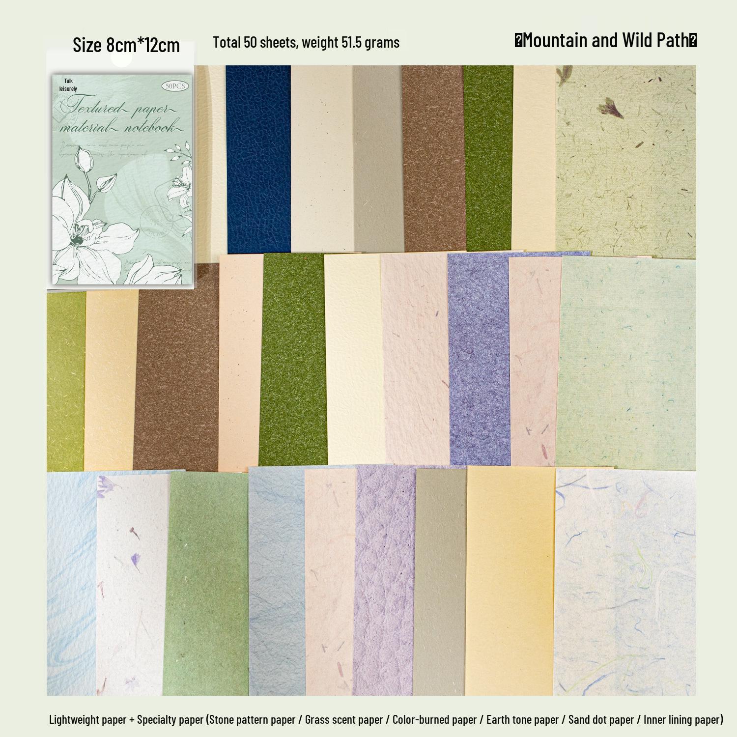 Серия «Ю Сянь» с ретро-текстурой: 50 декоративных листов для журналов и коллажей (2 стиля)