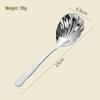 RuHan 304 Stainless Steel Diamond Shell Serving Spoon