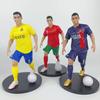 In Stock 1-8Pcs Football Star  C.Ronaldo Messi Mbappe Model Dolls Cartoon Cute Action Figure Car Accessories Football Fans Gifts