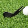 Golfs Balls Pickers Bending Golfs Green Divot Fork Curved Spit Golfs Balls Pickers Green Pitch Mark Repair Tool Golfer