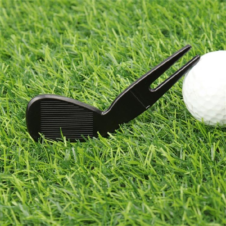 Golfs Balls Pickers Bending Golfs Green Divot Fork Curved Spit Golfs Balls Pickers Green Pitch Mark Repair Tool Golfer