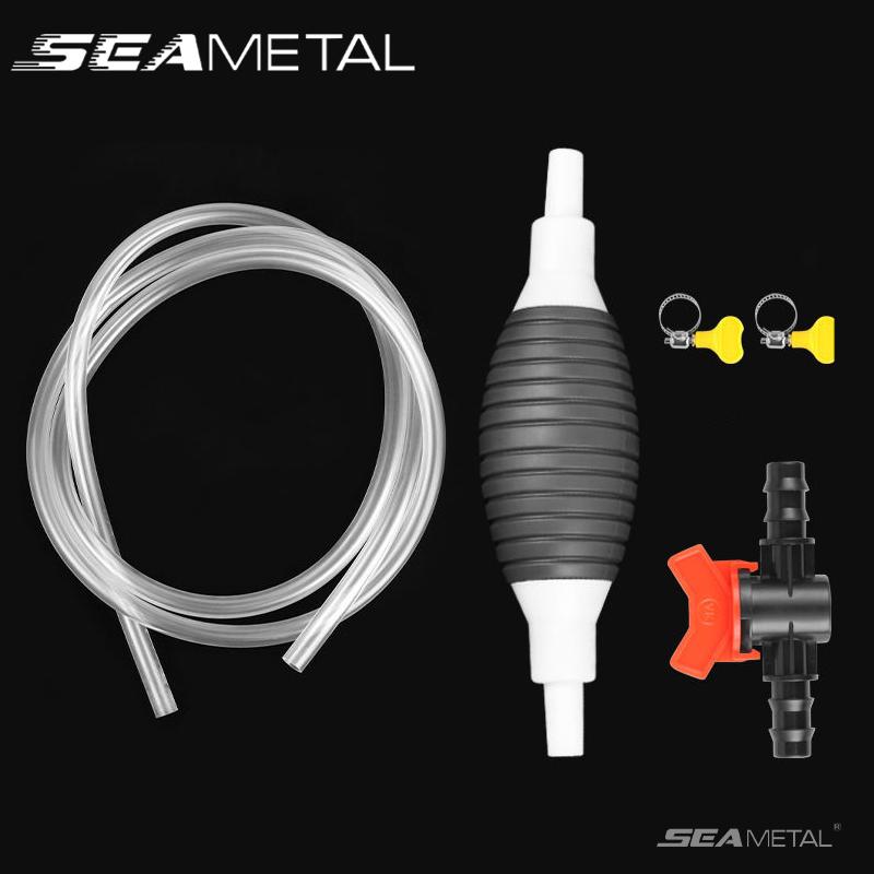 SEAMETAL Handy Manual Gas Oil Pump Car Fuel Pump Hand Straw Pump Durable for Liquid Gasoline Tuning Fuel Gasoline Diesel Pump