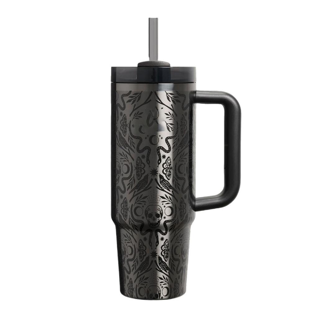 40oz Standard Packaging Portable Halloween Mug 304 Stainless Steel Large Capacity  Mug High-value Car  Mug