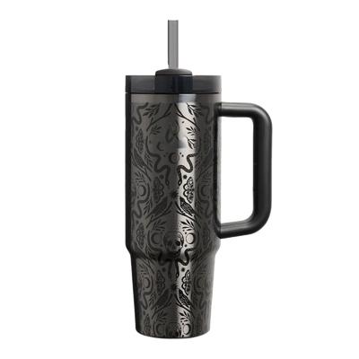 40oz Standard Packaging Portable Halloween Mug 304 Stainless Steel Large Capacity  Mug High-value Car  Mug