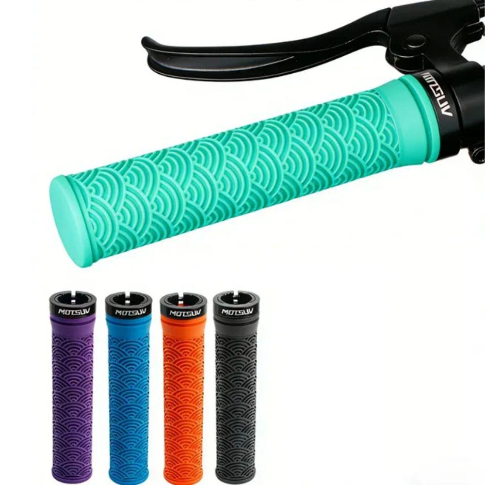 Non-Slip Rubber Bike Handlebar Covers TPE Mountain Bike Grips Mountain Biking