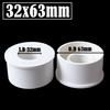 5Pcs/Lot I.D 20/25/32/40/50/63mm PVC Bushing Reducer Connector White PVC Pipe Joints Garden Water Supply Tube Reducing Union