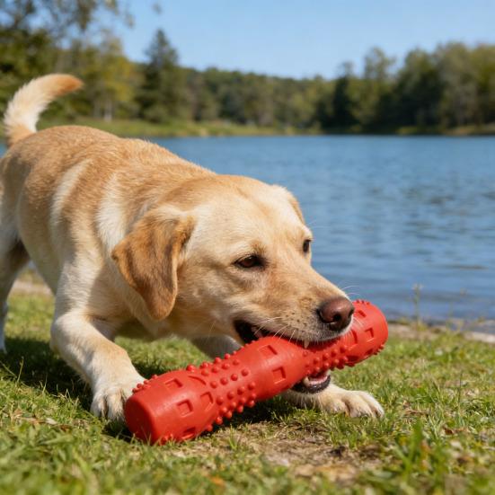 Textured Stick Dog Toy Bite Resistant Puppy Chew Toy Interactive Tug-of-War Toy for Medium Large Dogs Tooth Cleaning Training