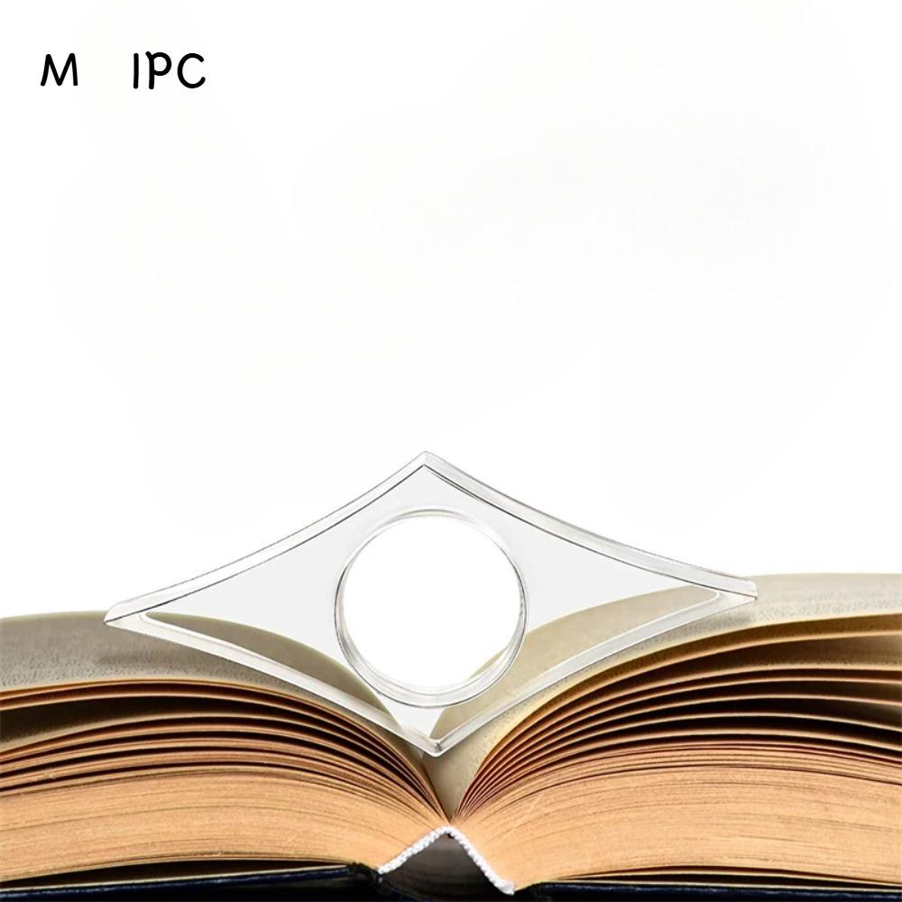 

Reusable Acrylic Thumb Book Support Page Holder Uses for School Study Reading Keeps Pages Open