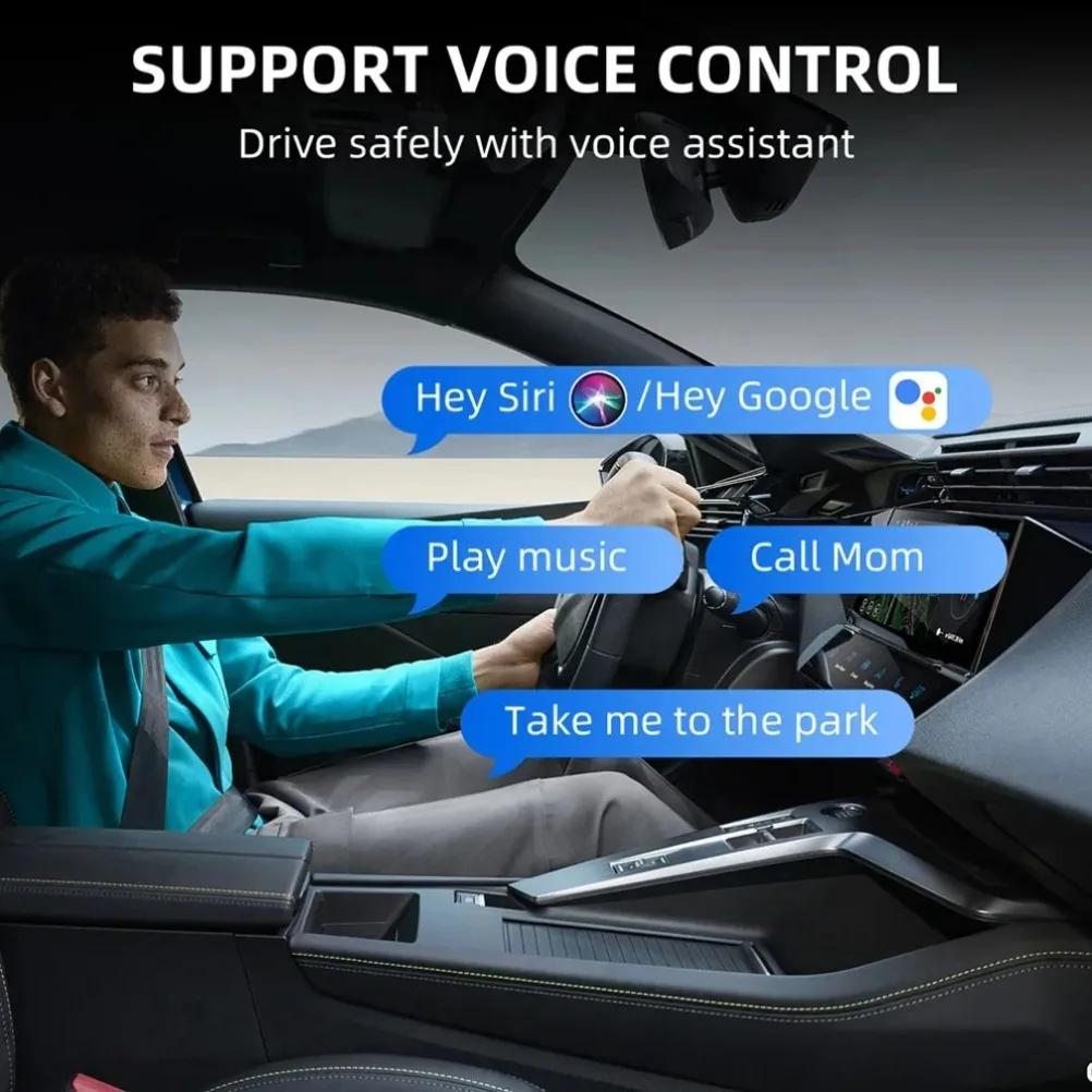 2in1 Wireless Carplay&Android Auto Box Wiared to Wireless Dongle Automatic Connect Adapter Bluetooth Plug&Play Mini Box