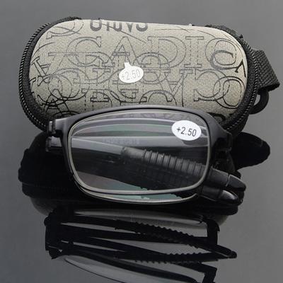 Design Reading Glasses Men Women Folding Small Glasses Frame Metal Glasses Mini Wallet Glasses Diopter 1.0-4.0