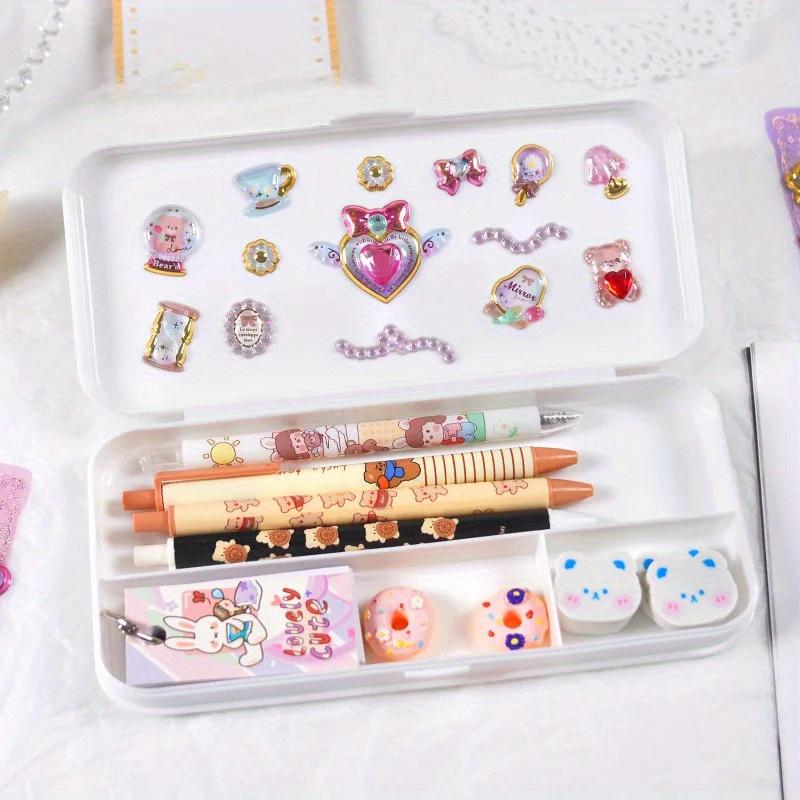 4 Styles Kawaii Delicate 3D Girly Gemstone Gilding Stickers Scrapbooking Diy Journal Stationery Sticker Deco Art Supplies