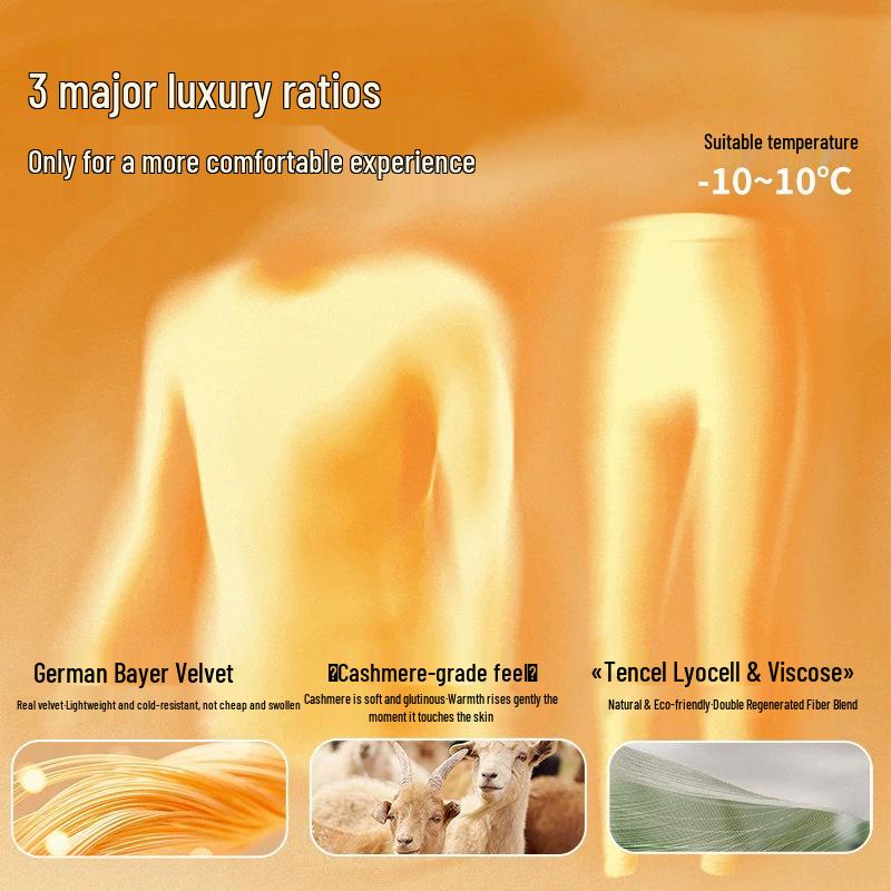 Men's Bayerde Cashmere Seamless Heat-Generating Leggings