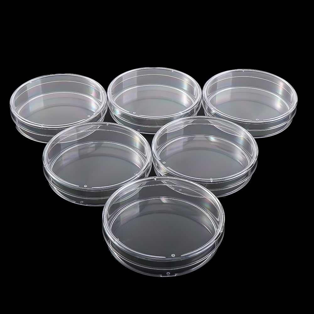Plastic 55x15mm Sterile Petri Dishes Bacteria Culture Dish Petri Dishes Clear Petri Dish
