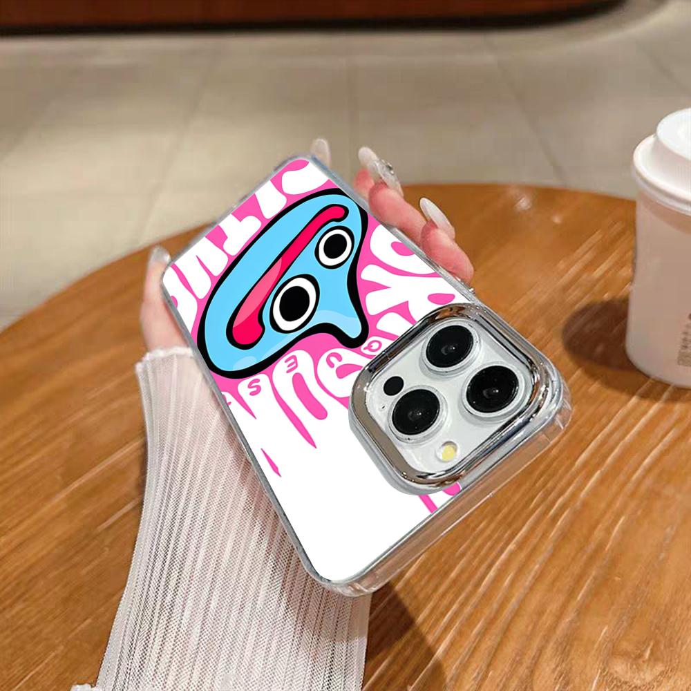 D-Dragon Quest Slime Phone Case For Iphone 17 16 15 14 13 12 11 Pro Max Xr Air Plus Silicone Cover Silver Hard Shell Cover