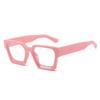 Yellow Square Glasses For Ladies Stylish Oversized Clear Lens Eyeglasses Female Vintage Big Frame Computer Safety Glasses Eye Glasses Spectacle