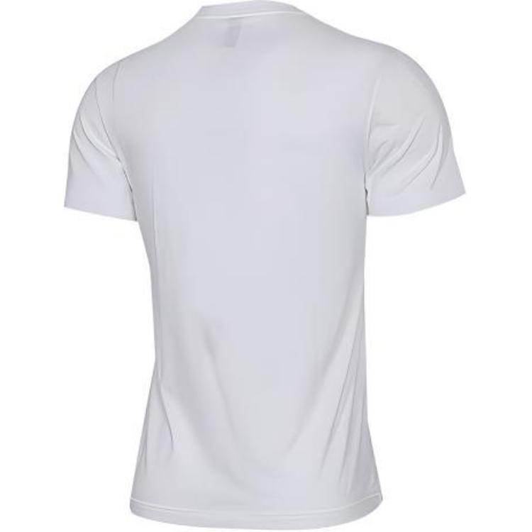 Adidas T Shirts Men's White Crew Neck Moderate Straight Fit DV3081