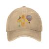 New Mexico Zia Sun Hot Air Balloon Chili Design Baseball Cap Cotton Adjustable Casual Sports Hat