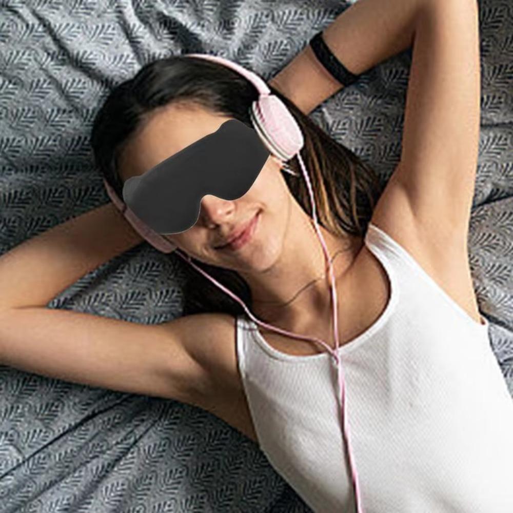 3D Blockout Sleep Eye Mask Breathable Eye Cover Sleeping Masque Light Blocking Eyeshade  Travel