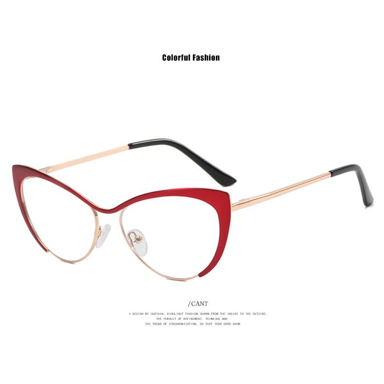 

Класичний бренд Розкішний дизайн Котяче око Глянцеві Сріблясті Металеві Жіночі Окуляри Фонохромні Анти-синій світло Далекозорість Окуляри для читання 0 ~ +6 +3.0