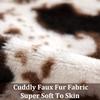 2pcs/set Dairy Cow Pattern Print Plush Pillow Cover Soft Furry Cushion Case Home Decor pillowcase for Living Room Sofa & Bedroom