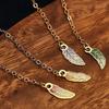 Gilded Vein Feather Metal Bookmark Metal Leaf Feather Retro Bookmark  Birthday Gift