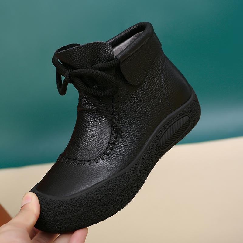 

Ботильоны на плоской подошве на платформе женские кроссовки повседневная обувь тренд ретро кожа на шнуровке зимние новые женские зимние ботинки Mujer для ходьбы 42