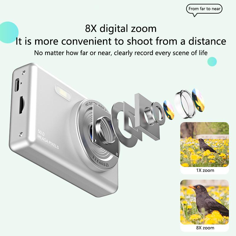 1 Set 48 Million Pixel Hd Digital Camera 4K Digital Camera Home Student Children'S Special Camera Portable Card Machine