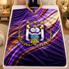 Flannel BlanketAnderlecht FC Warm Soft Throw Blanket for Indoor Sofa Bed Living Room Use